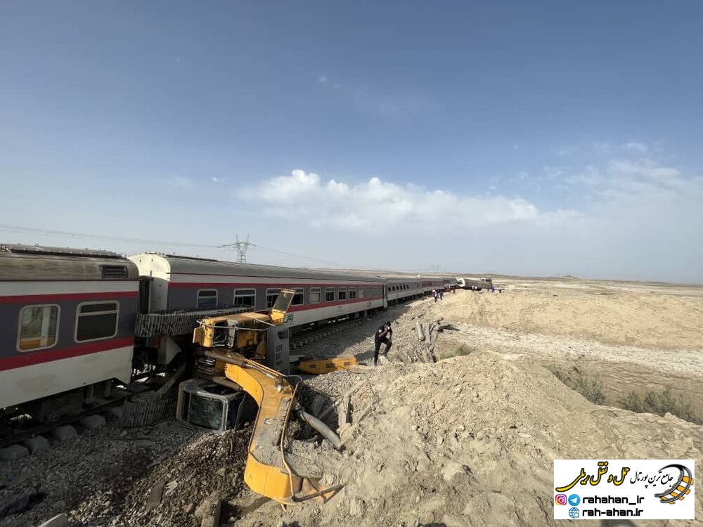 خطای انسانی عامل حادثه قطار مشهد - یزد