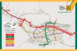 نقشه خطوط مترو شیراز