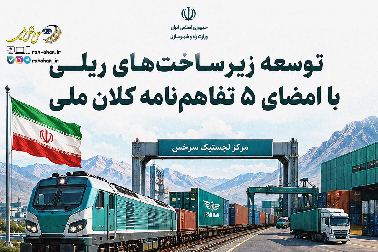 امضای ۵ تفاهم نامه توسعه حمل و نقل ریلی با بخش خصوصی