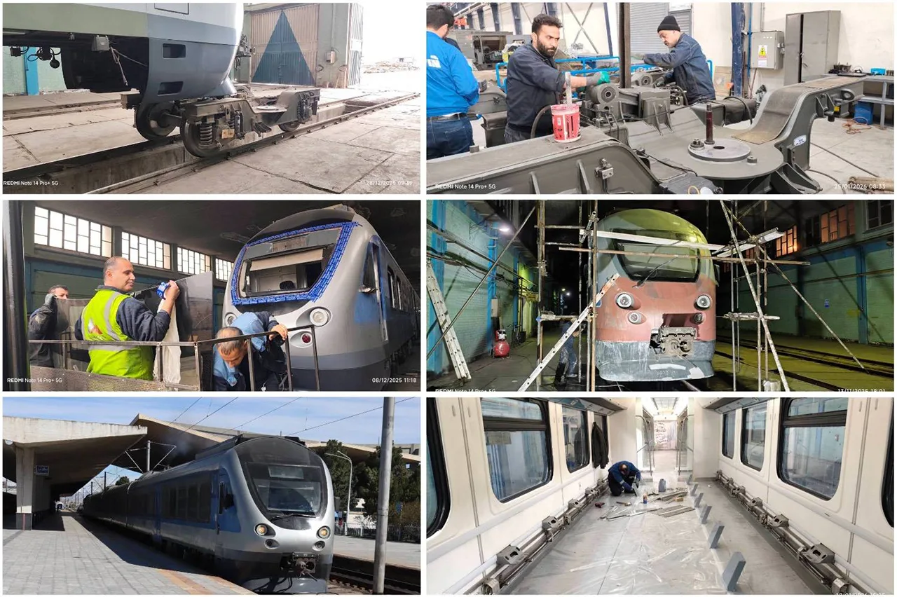 انجام تعمیرات سطح T7 ریل باس در راه آهن منطقه آذربایجان