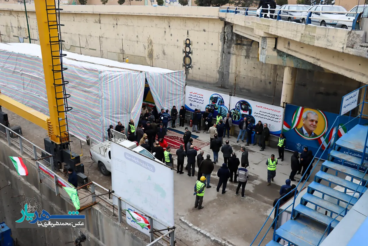 عملیات حفاری تونل دوم خط ۳ مترو تبریز آغاز شد