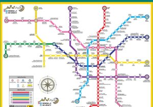 نقشه جدید خطوط مترو تهران